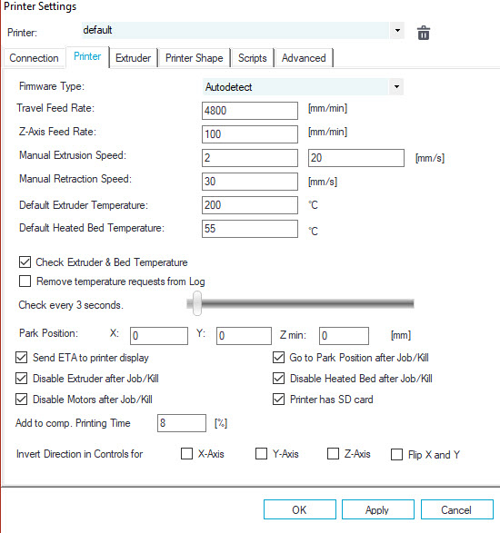 Warning: Missing Line Detected: correcting buffer usage - Repetier